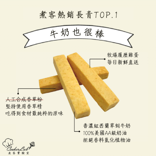 牛奶也很棒｜手工減糖餅乾棒